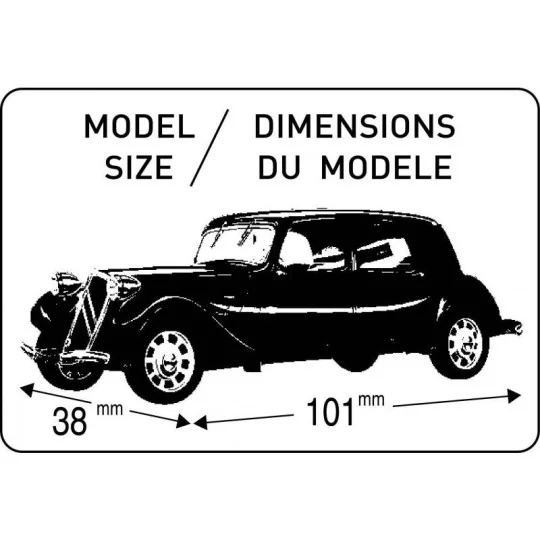 Citroën 11 CV 1/43 Heller + glues and paints Heller HEL-56159 - 2 HEL-56159-Citroën 11 CV 1/43 Heller + glues and paints - HEL-56159