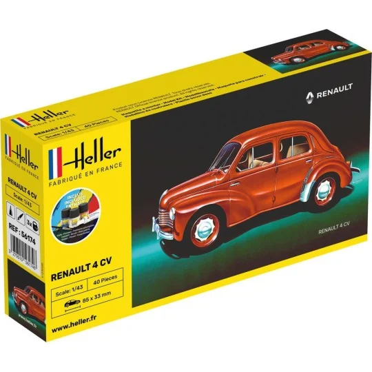 HEL-56174-Renault 4 CV 1/43 Heller - glue and paints