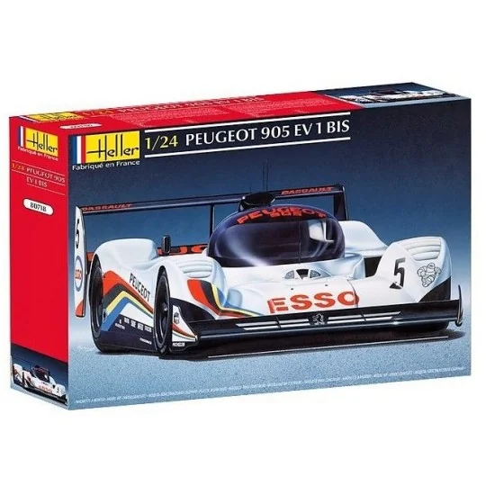 Peugeot 905 EV 1 BIS 1/24 Heller + glues and paints Heller HEL-56718 - 1 HEL-56718-Peugeot 905 EV 1 BIS 1/24 Heller + glues and paints - HEL-56718