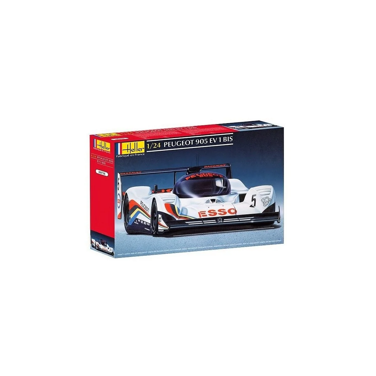 Peugeot 905 EV 1 BIS 1/24 Heller + glues and paints Heller HEL-56718 - 1 Peugeot 905 EV 1 BIS 1/24 Heller + glues and paints Heller HEL-56718 - 1