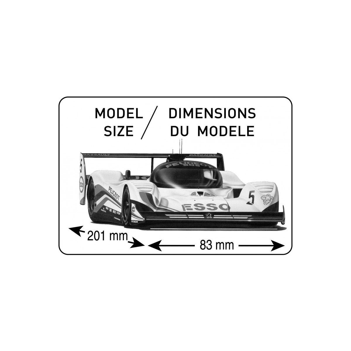 Peugeot 905 EV 1 BIS 1/24 Heller + colle et peintures Heller HEL-56718 - 2