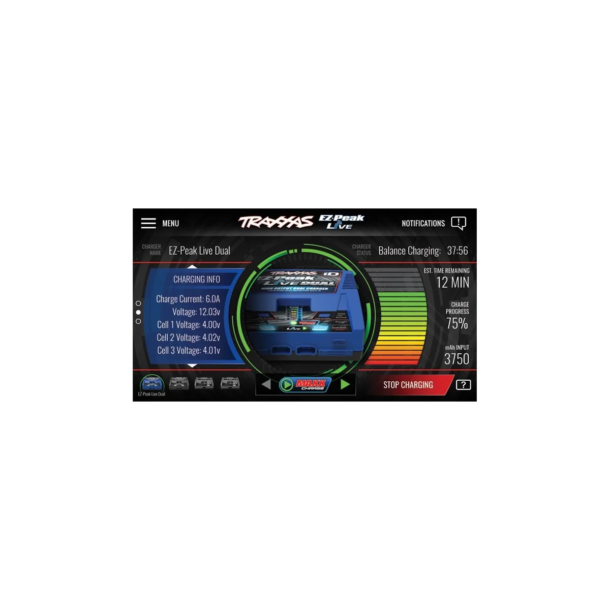 Chargeur rapide 100W 2973G + 2X Lipo 4S 6700mAh 2890X Traxxas Traxxas TRX-2997G - 3