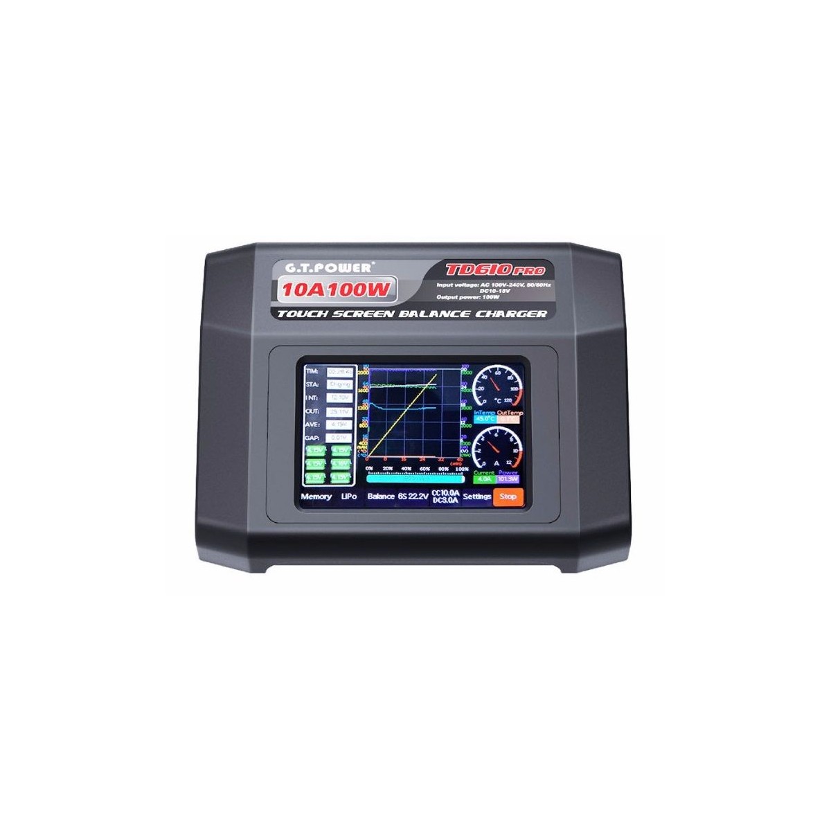 Chargeur TD610 PRO 100w 12V / 220V GT-Power GT-Power GT-TD610PRO - 3