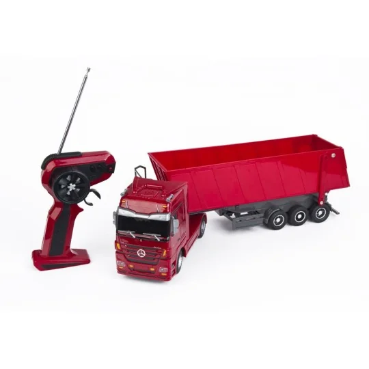 SV-50081-Mercedes Benz Actros truck + semi tipper Red 1/32