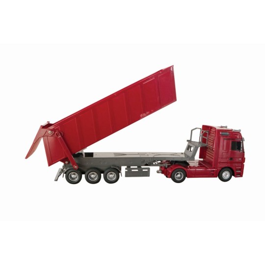 SV-50081-Camion Mercedes Benz Actros + semi benne rouge 1/32