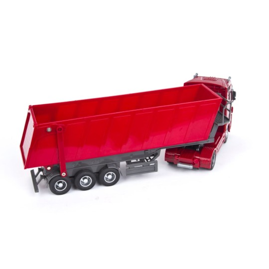 SV-50081-Camion Mercedes Benz Actros + semi benne rouge 1/32
