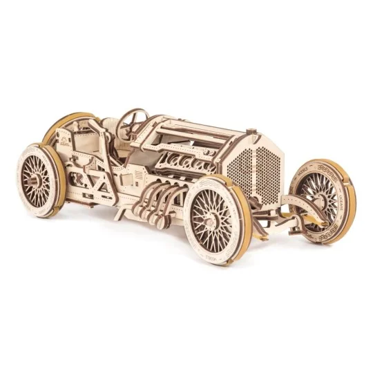 Car U - 9 "Grand Prix" Puzzle 3D wood UGEARS UGEARS UG-70044 - 1 UG-70044-Car U - 9 "Grand Prix" Puzzle 3D wood UGEARS - UG-70044