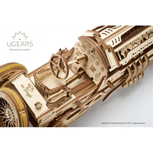 UG-70044-Car U - 9 "Grand Prix" Puzzle 3D wood UGEARS