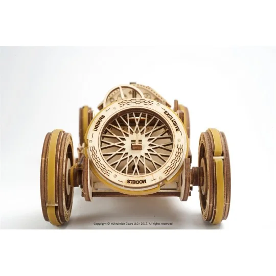 Car U - 9 "Grand Prix" Puzzle 3D wood UGEARS UGEARS UG-70044 - 5 UG-70044-Car U - 9 "Grand Prix" Puzzle 3D wood UGEARS - UG-70044