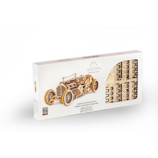 UG-70044-Voiture U-9 « Grand Prix » Puzzle 3D bois UGEARS