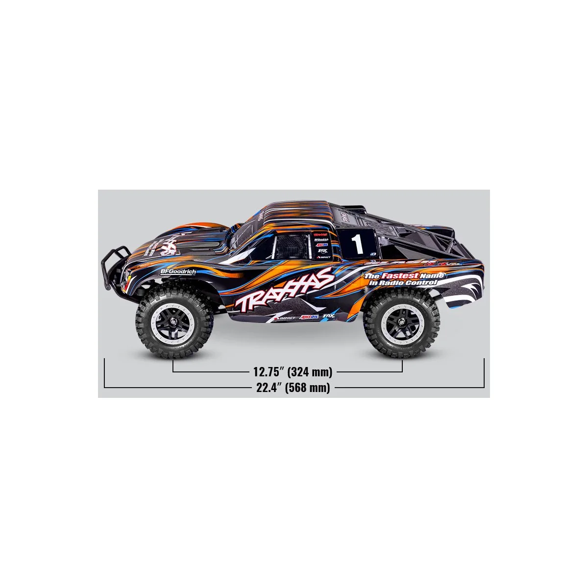 Slash 4x4 VXL HD Clipless TQi - TSM - RTR Traxxas Traxxas TRX-68386-4 - 18 Slash 4x4 VXL HD Clipless TQi - TSM - RTR Traxxas Traxxas TRX-68386-4 - 18