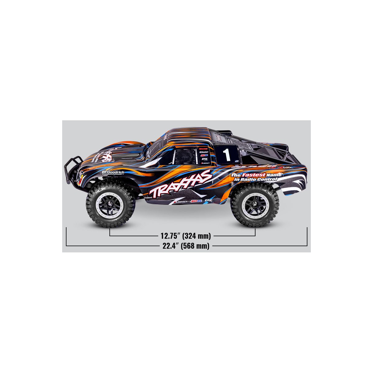 Slash 4x4 VXL HD Clipless TQi - TSM - RTR Traxxas Traxxas TRX-68386-4 - 18