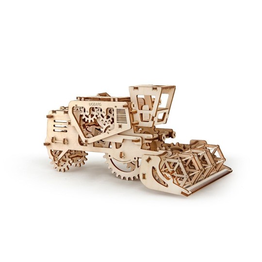 UG-70010-Moissonneuse batteuse Puzzle 3D bois UGEARS