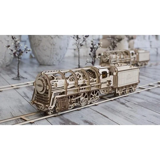 Locomotive Puzzle 3D bois UGEARS UGEARS UG-70012 - 3 UG-70012-Locomotive Puzzle 3D bois UGEARS - UG-70012