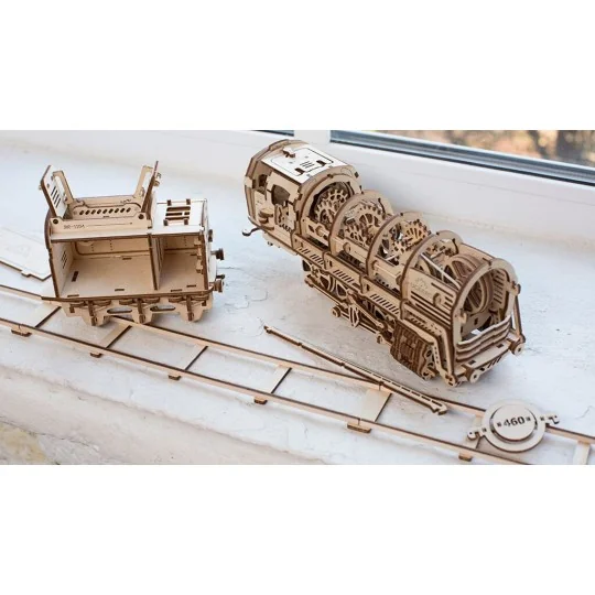 UG-70012-Locomotive Puzzle 3D bois UGEARS