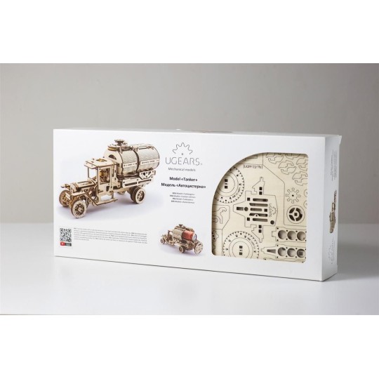 Truck tank Puzzle 3D wood UGEARS UGEARS UG-70021 - 7 UG-70021-Truck tank Puzzle 3D wood UGEARS - UG-70021