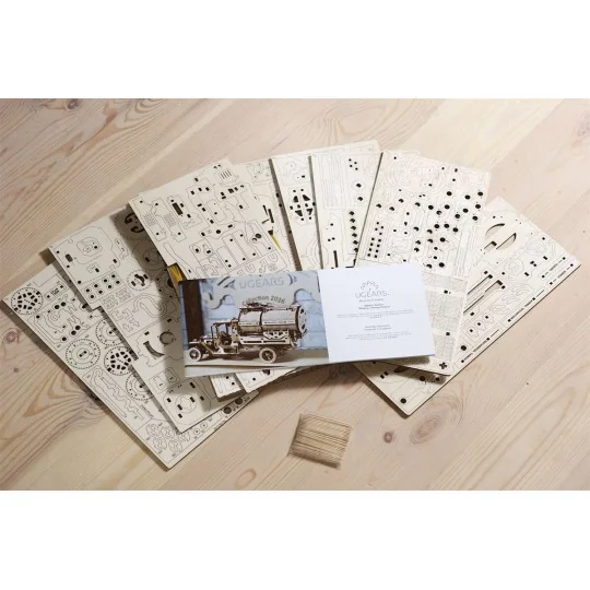 Truck tank Puzzle 3D wood UGEARS UGEARS UG-70021 - 8 UG-70021-Truck tank Puzzle 3D wood UGEARS - UG-70021