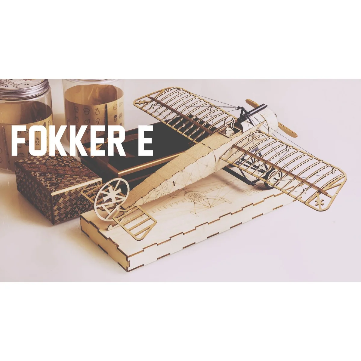 Fokker E 1/23 découpe laser bois, modèle statique DW Hobby DW Hobby - Dancing Wings Hobby VX08 - 6