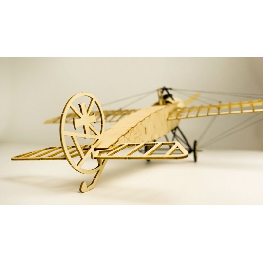 VX08-Fokker E 1/23 découpe laser bois, modèle statique DW Hobby