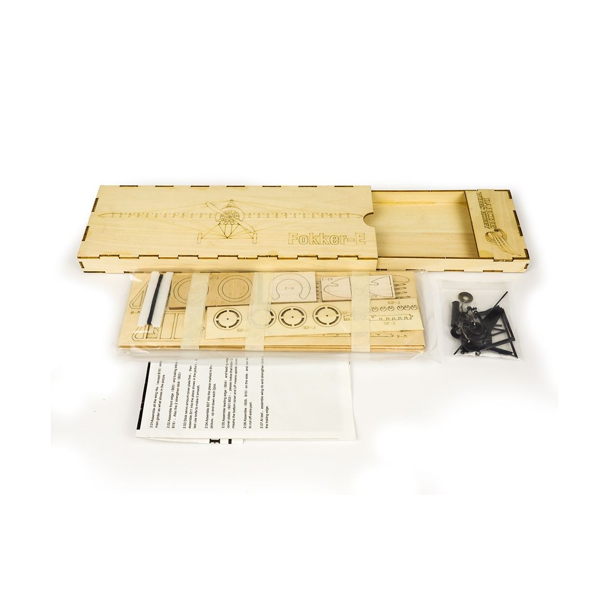 Fokker E 1/23 laser cutting wood, static model DW Hobby DW Hobby - Dancing Wings Hobby VX08 - 11