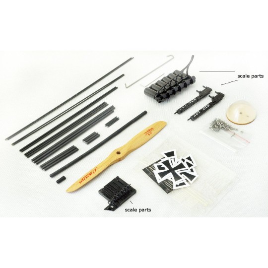 VS03-Albatros D.III 1/15 découpe laser bois, modèle statique DW Hobby