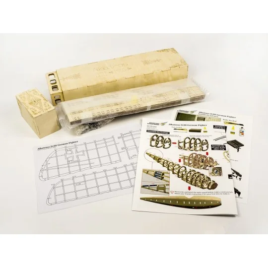 VS03-Albatros D.III 1/15 laser cutting wood, static model DW Hobby