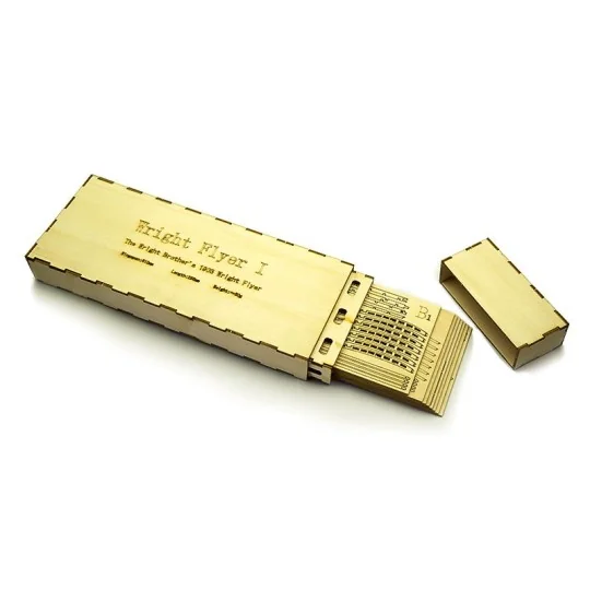 VC01-Wright Flyer - I 1/13 laser cutting wood, static model DW Hobby