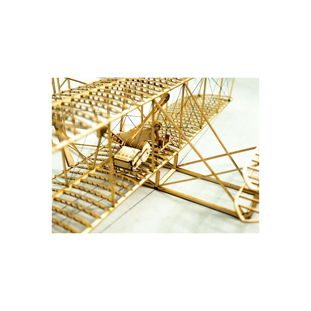 Wright Flyer - I 1/13 laser cutting wood, static model DW Hobby DW Hobby - Dancing Wings Hobby VC01 - 9