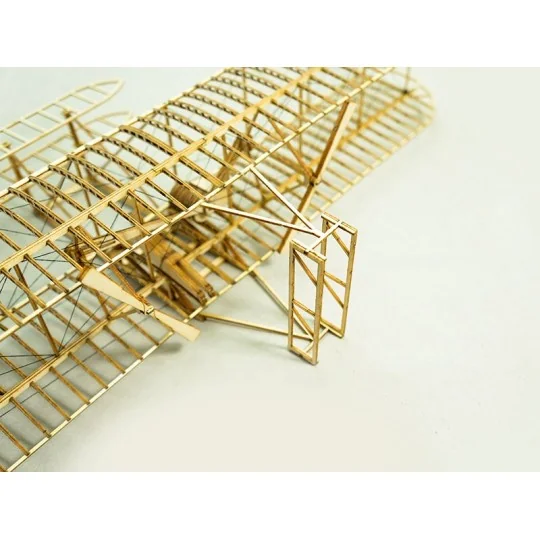 VC01-Wright Flyer-I 1/18 découpe laser bois, modèle statique DW Hobby