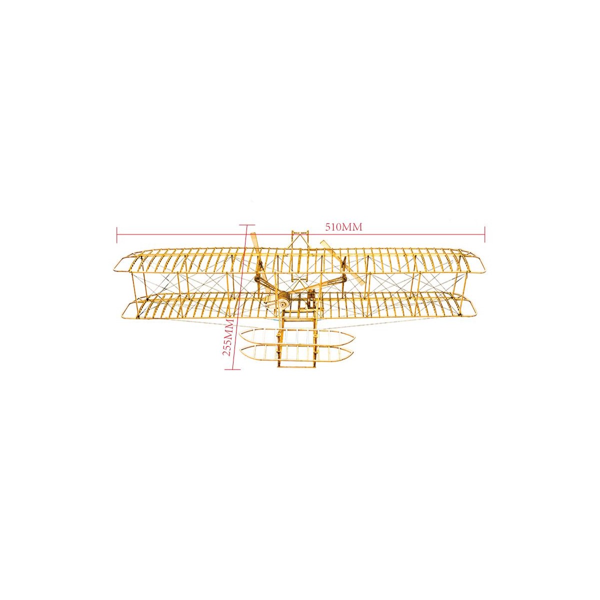 Wright Flyer - I 1/13 laser cutting wood, static model DW Hobby DW Hobby - Dancing Wings Hobby VC01 - 11