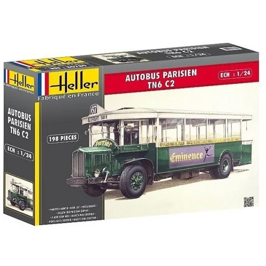 HEL-80789-Bus Paris TN6 C2 Heller 1/24