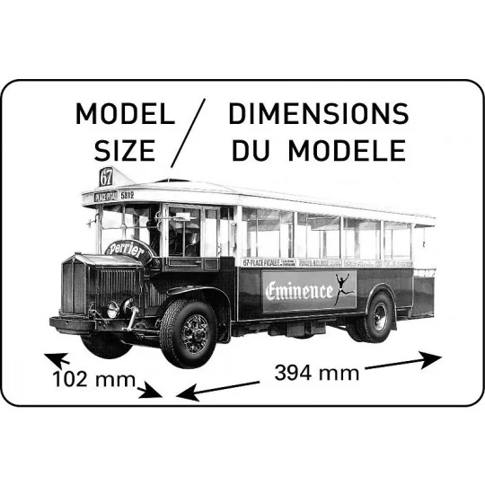 HEL-80789-Autobus Parisien TN6 C2 1/24 Heller - HEL-80789