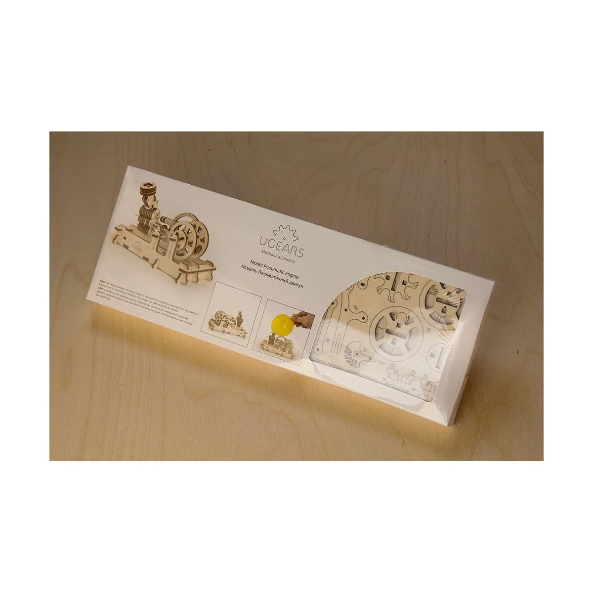 Moteur Pneumatique Puzzle 3D bois UGEARS UGEARS UG-70009 - 6 Moteur Pneumatique Puzzle 3D bois UGEARS UGEARS UG-70009 - 6