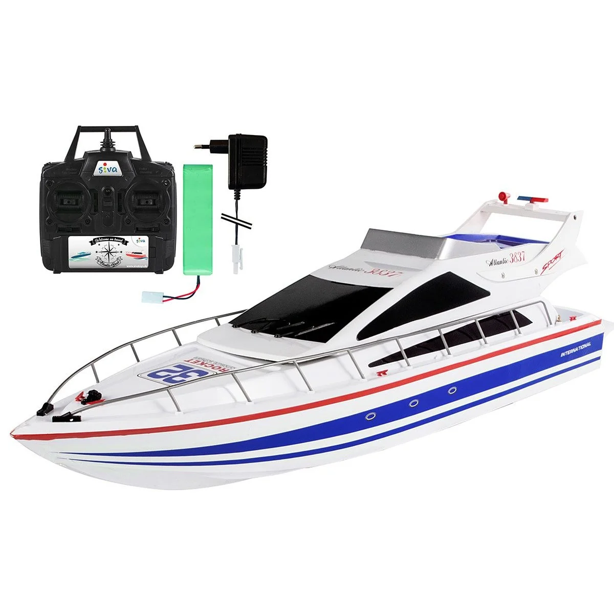 Atlantic Boat Rouge 2.4Ghz RTR Siva Siva SV-30045 - 5 Atlantic Boat Rouge 2.4Ghz RTR Siva Siva SV-30045 - 5