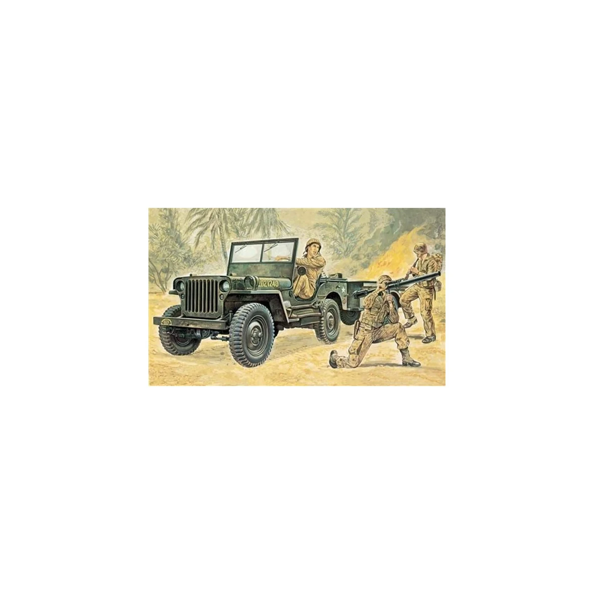Jeep Willys avec soldats 1/35 Italeri Italeri I314 - 1