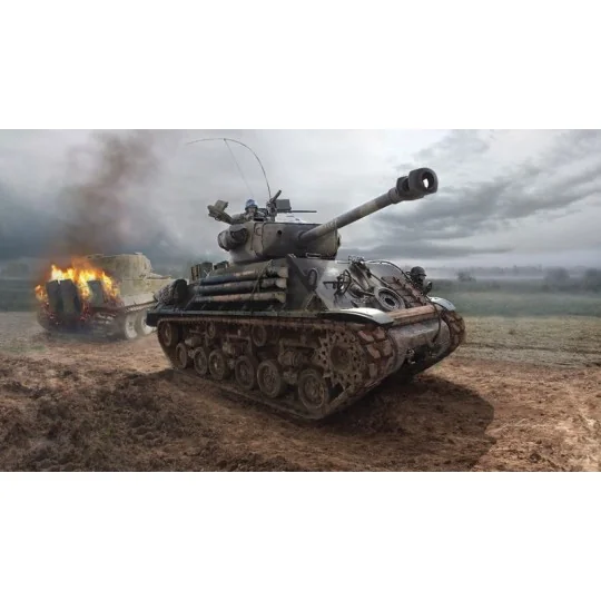 Tank M4A3E8 Sherman "Fury" 1/35 Italeri Italeri I6529 - 1 I6529-Tank M4A3E8 Sherman "Fury" 1/35 Italeri - I6529