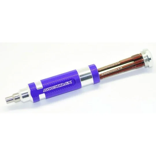 AM-160002-Tournevis, manche universel avec 7 embouts Arrowmax - AM-160002
