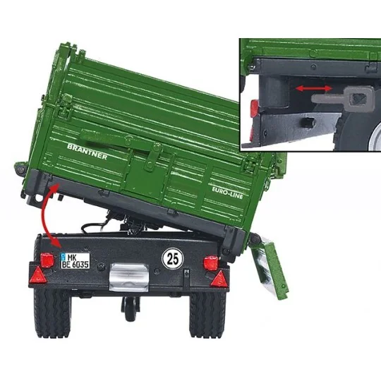 Trailer Brantner E 6035 1/32 Wiking Wiking 077348 - 2 077348-Trailer Brantner E 6035 1/32 Wiking - 077348