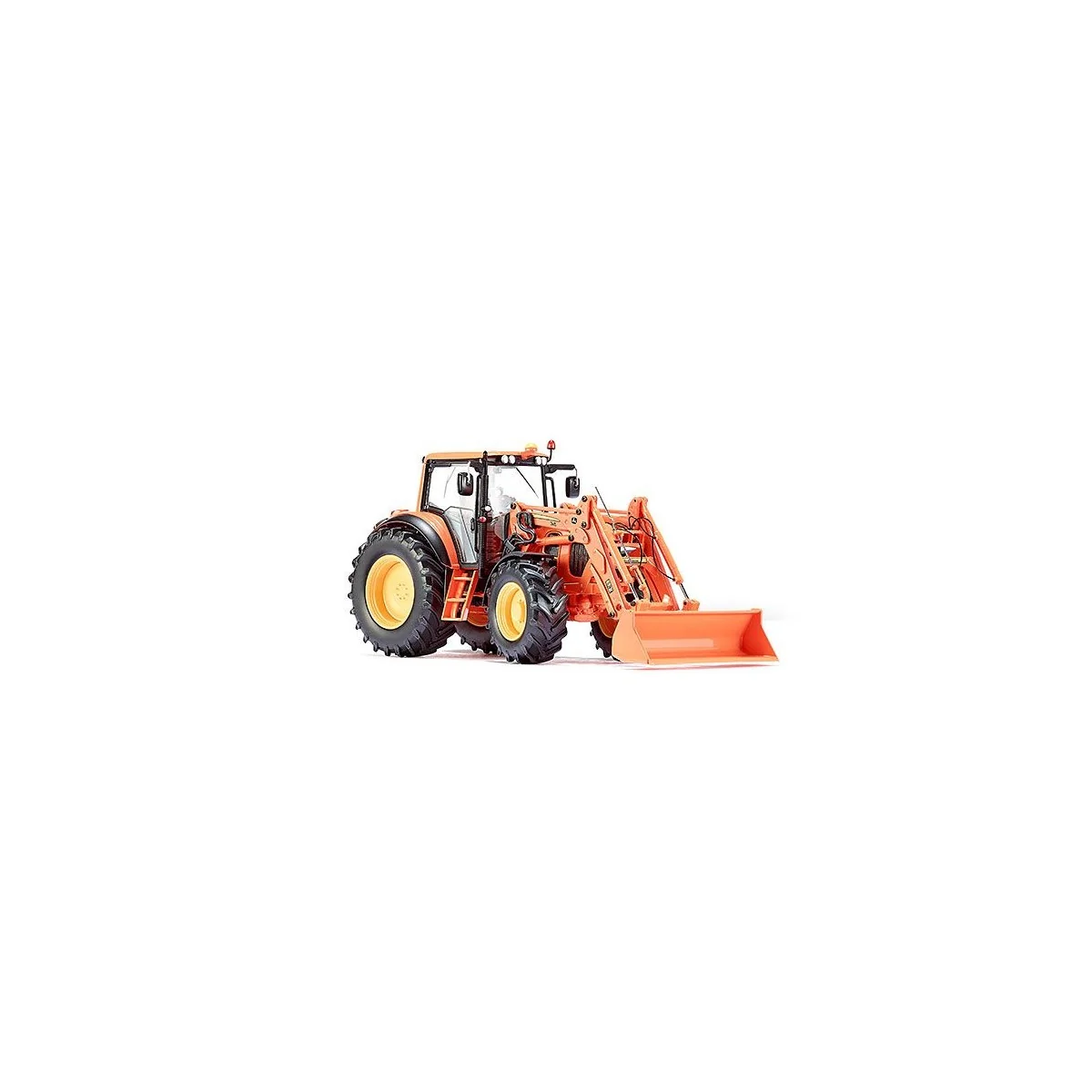 Tractor John Deere 7430 with charger 735, orange 1/32 Wiking Wiking 077342 - 1 Tractor John Deere 7430 with charger 735, orange 1/32 Wiking Wiking 077342 - 1