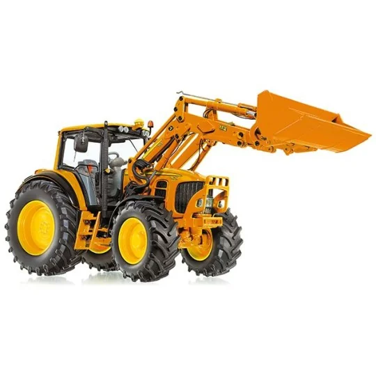 077342-Tractor John Deere 7430 with charger 735, orange 1/32 Wiking - 077342