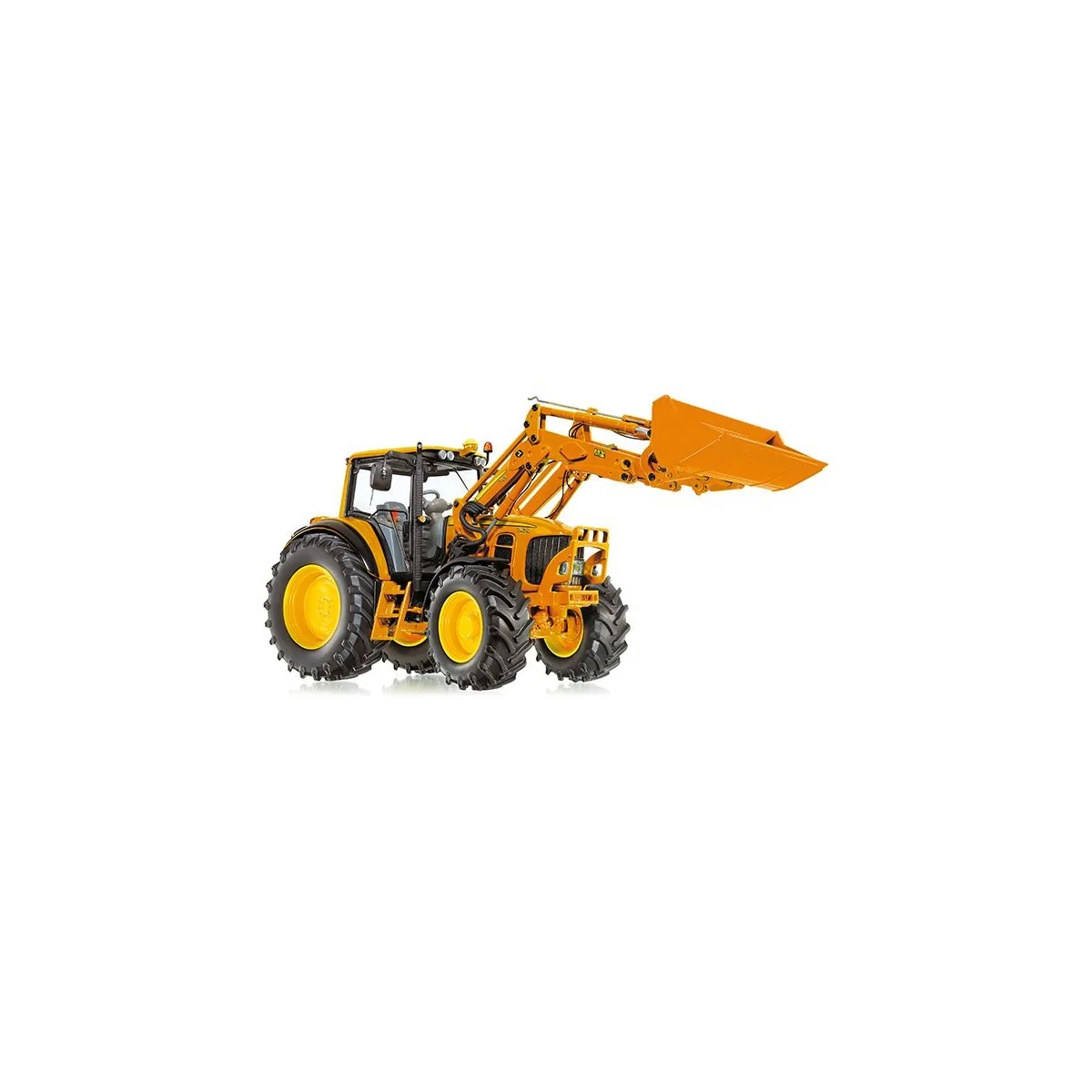 Tractor John Deere 7430 with charger 735, orange 1/32 Wiking Wiking 077342 - 2