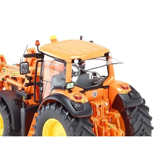 077342-Tractor John Deere 7430 with charger 735, orange 1/32 Wiking - 077342