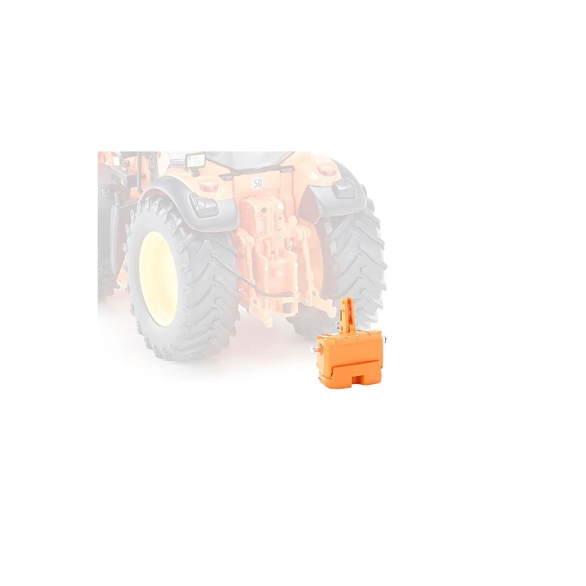Tractor John Deere 7430 with charger 735, orange 1/32 Wiking Wiking 077342 - 7