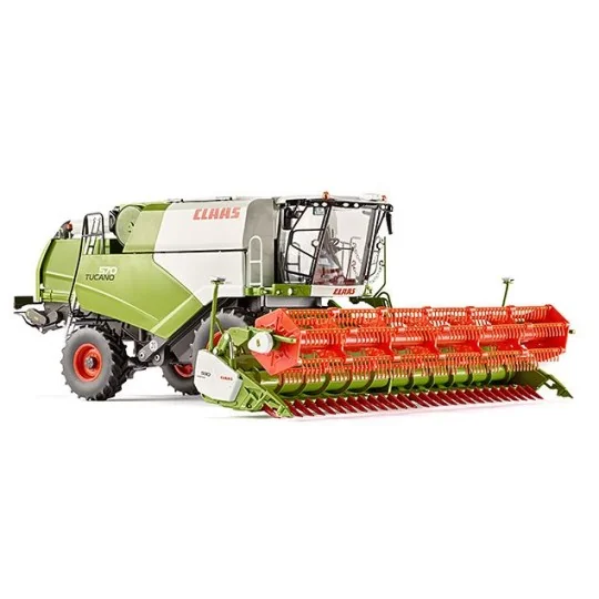 077817-Moissonneuse batteuse CLAAS Tucano 570 avec barre de coupe céréales 1/32 Wiking - 077817