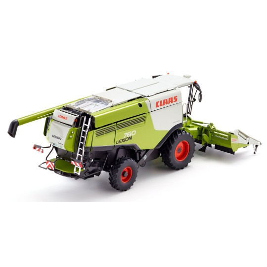 077340-Moissonneuse batteuse CLAAS Lexion 760 avec barre de coupe maïs 1/32 Wiking