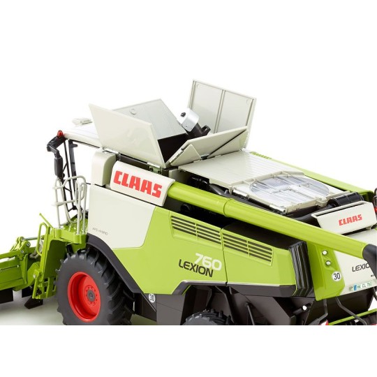 077340-Moissonneuse batteuse CLAAS Lexion 760 avec barre de coupe maïs 1/32 Wiking