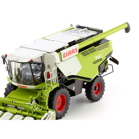 077340-Moissonneuse batteuse CLAAS Lexion 760 avec barre de coupe maïs 1/32 Wiking