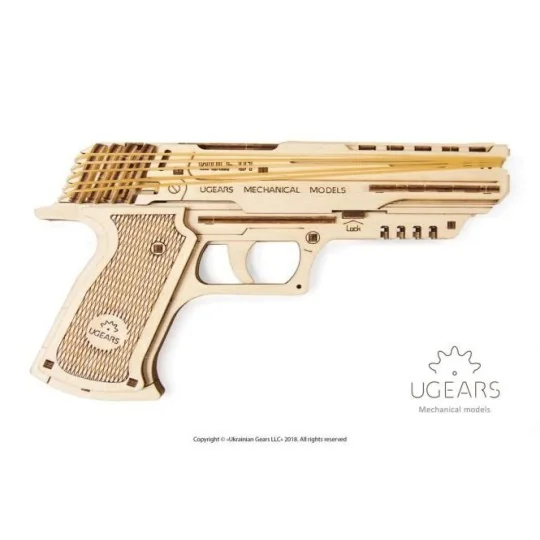 UG-70047-Gun Wolf-01 3D wood UGEARS
