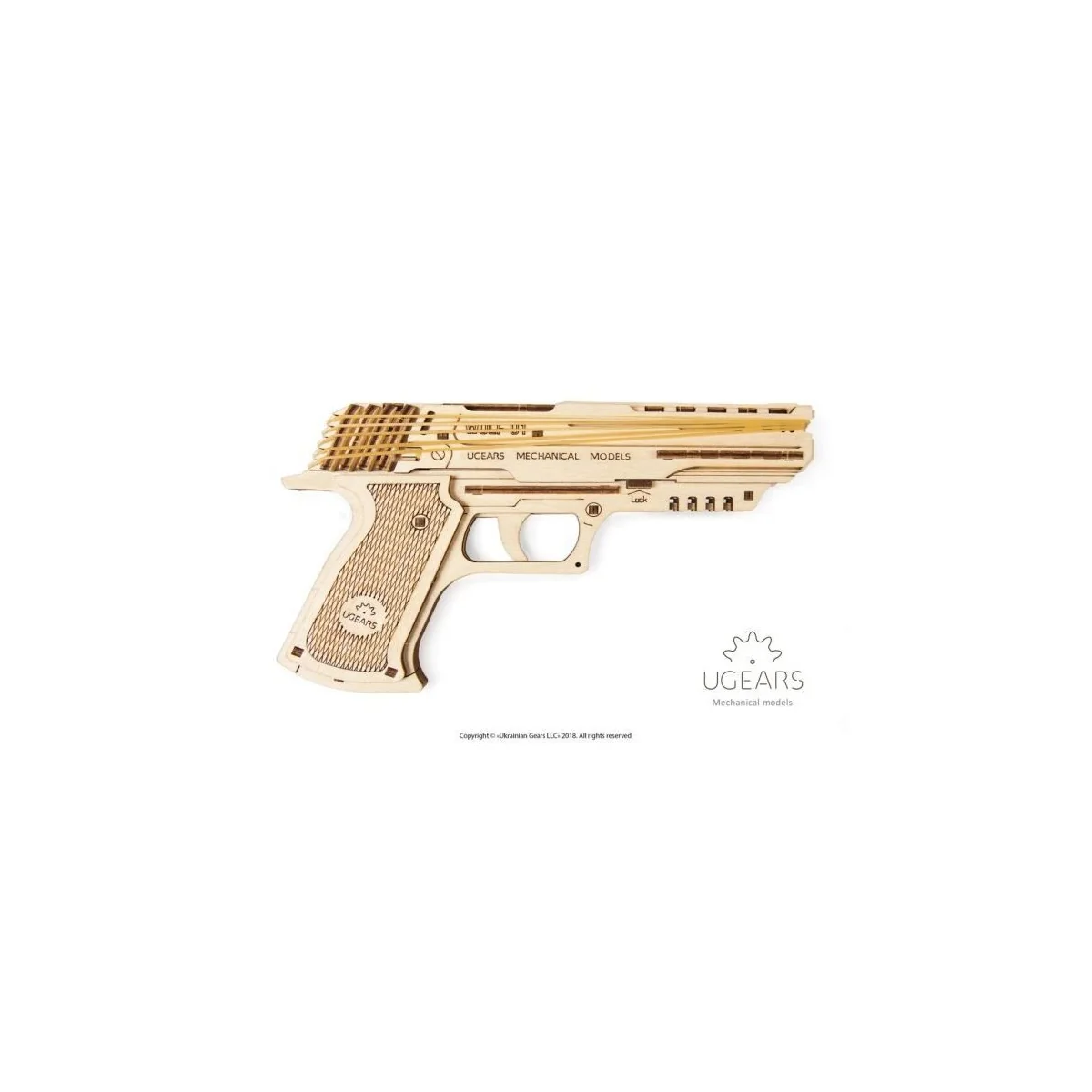 Gun Wolf-01 3D wood UGEARS UGEARS UG-70047 - 1 Gun Wolf-01 3D wood UGEARS UGEARS UG-70047 - 1