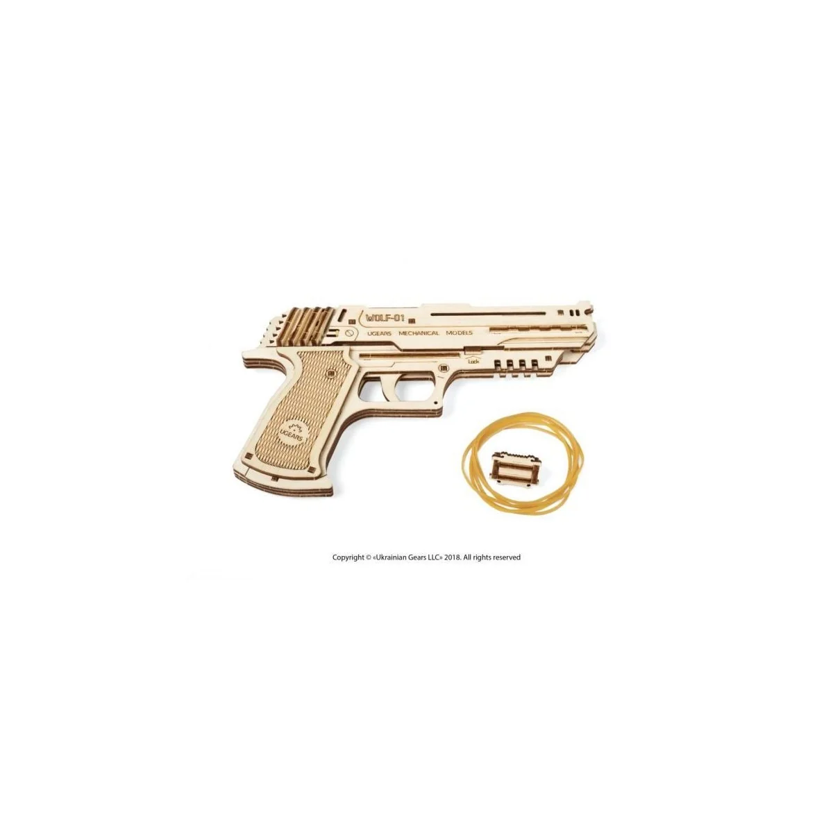 Gun Wolf-01 3D wood UGEARS UGEARS UG-70047 - 2 Gun Wolf-01 3D wood UGEARS UGEARS UG-70047 - 2